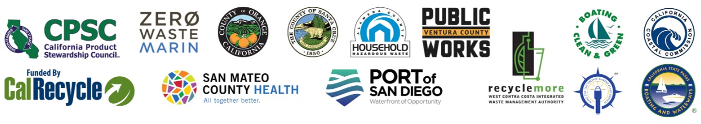 Marine Flare Recycling Event Partner Logos